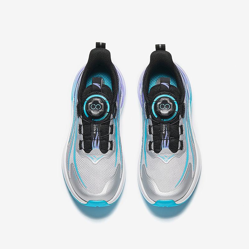 Anta Kids Flame Trendy Fashion Fitness Test Wear Resistant Lightweight Shock Absorbing Low Top Running Shoes Men Running Shoes Lake-Blue 312515517-9