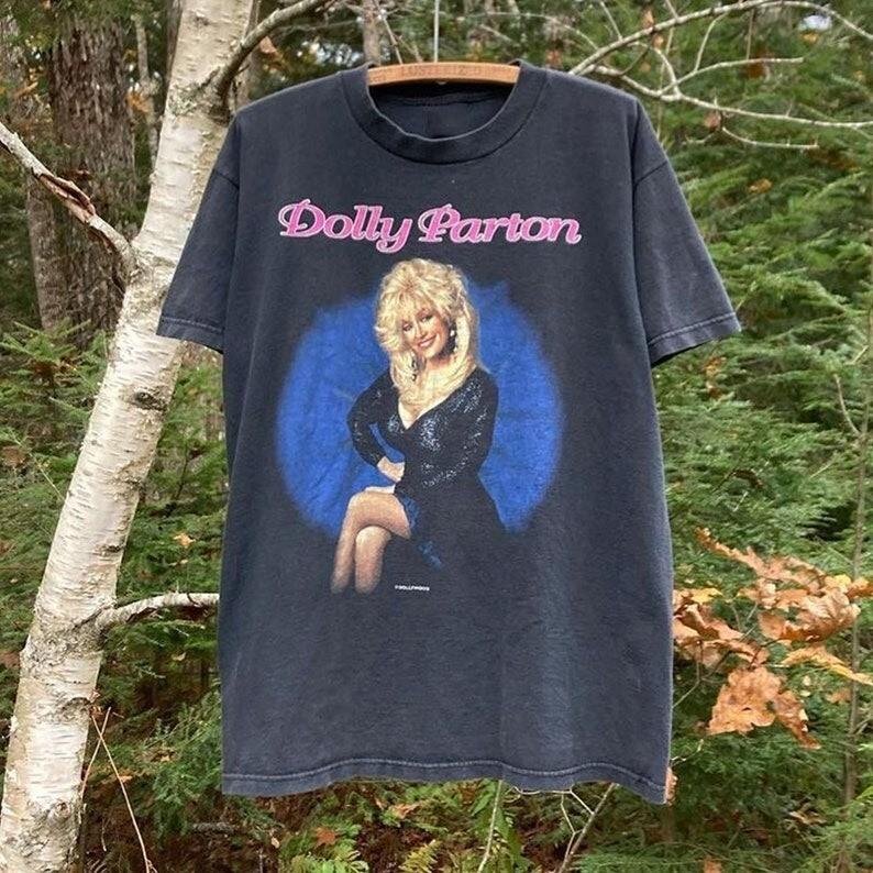 Винтажная футболка 90-х Долли Партон 1994 Dollywood Dolly Parton Tshirt Винтажная Dol Унисекс Футболка