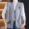 Retro Knitted Vest Women's Spring and Autumn New Loose Sleeveless Sweater Vest Cardigan