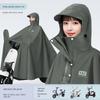 Electric Scooter Raincoat for Women, Single-Person, Long, Full-Body, Storm-Proof, Extra Large and Thick, Waterproof Poncho for Riding