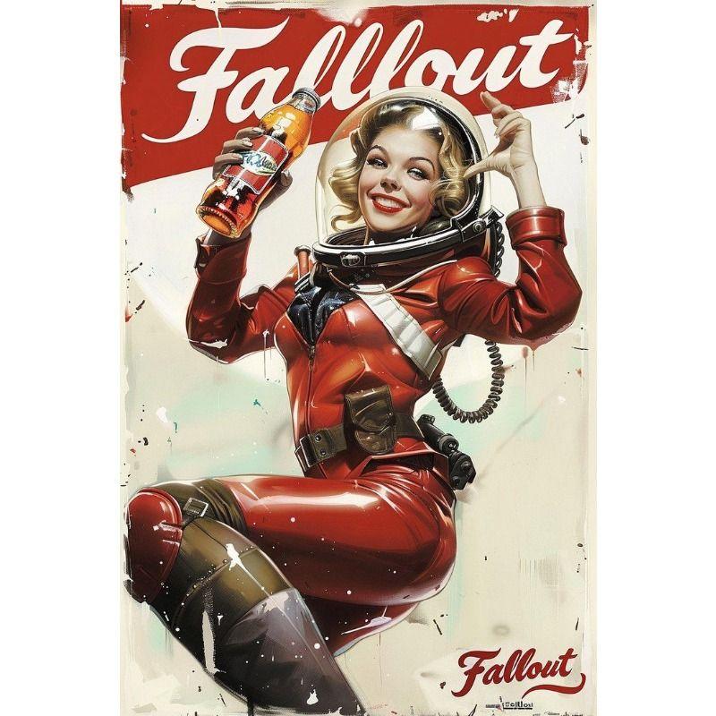 Винтажная Pin-Up Девушка Металлическая Настенная Вывеска Ретро Оловянная Табличка Декор Дома