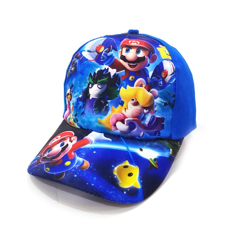 16 оттенков Super Marios Bros Дизайн Анимации Головные Уборы Луиджи Вышивка Анимационная Фигурка Аксессуары Бейсболка Козырек Защита от Солнца детские Подарки