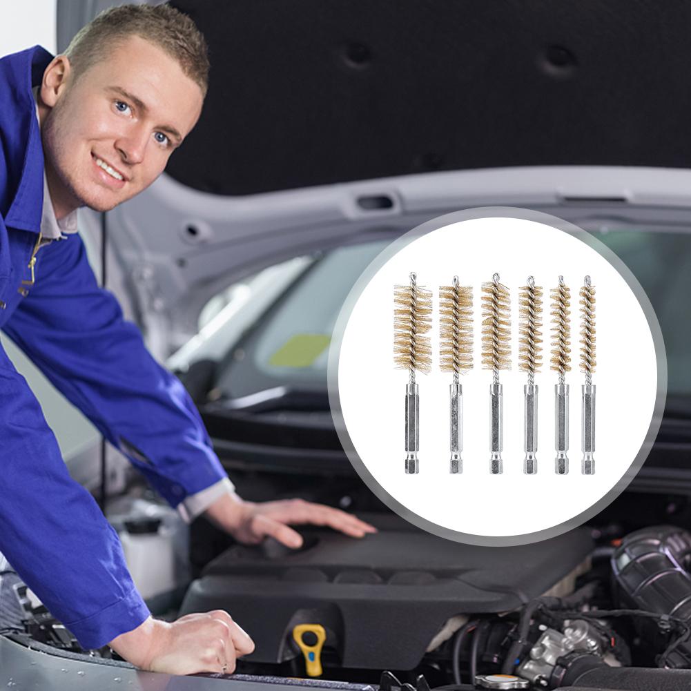 6/8/10/12 шт 8мм-19мм проволочная щетка очиститель медных труб 3,9 дюйма длиной проволочная щетка для чистки труб для дрели, ударного шуруповерта