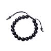 Круглый обсидиановый браслет для здоровья Браслет для здоровья