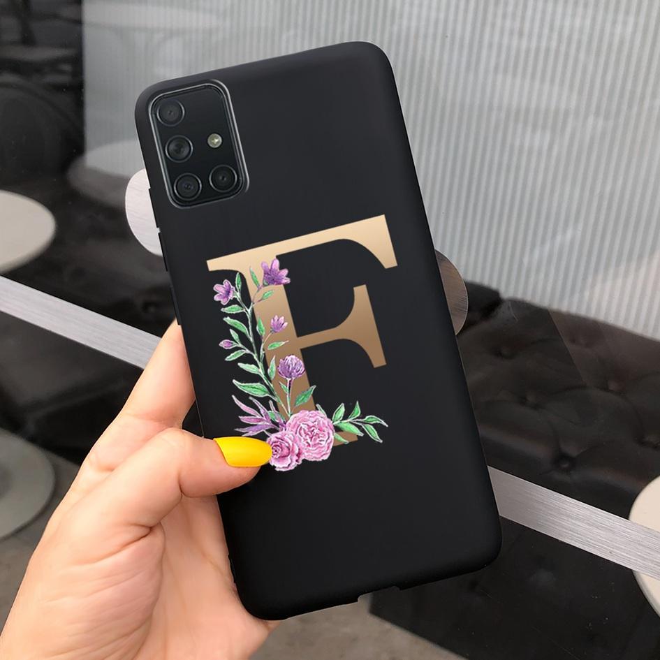 A51 Милый чехол с буквами для Samsung Galaxy A51 Чехол SM-A515F Тонкий Матовый Щит Матовый Fundas Для Samsung A51 A 51 5G Чехлы