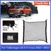 Trunk Net for Volkswagen VW ID.6 X Crozz 2024 2024 2024 Rear Cargo Mesh Elastic Pocket Hooks Stowing Tidying Storage Accessories