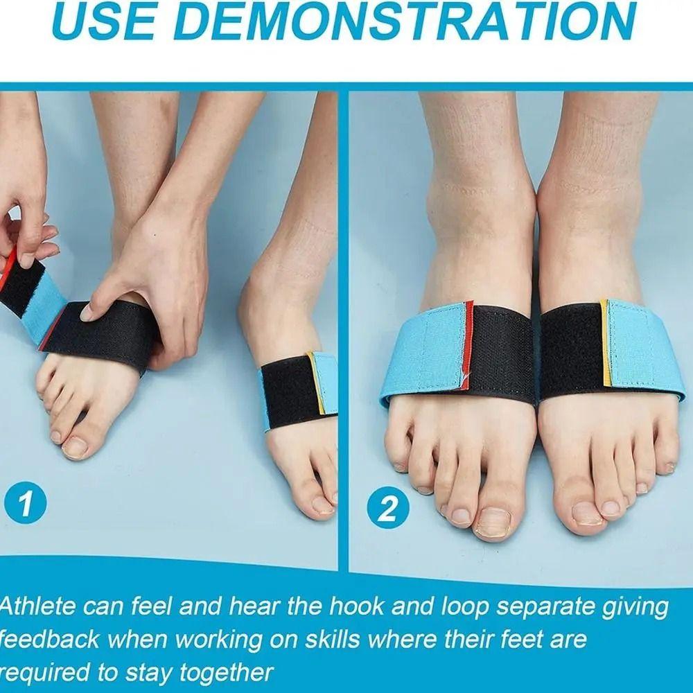 Эластичный гимнастический тренажер для акробатических упражнений Sticky Feet Together Dance Practice Foot Dance Equipment