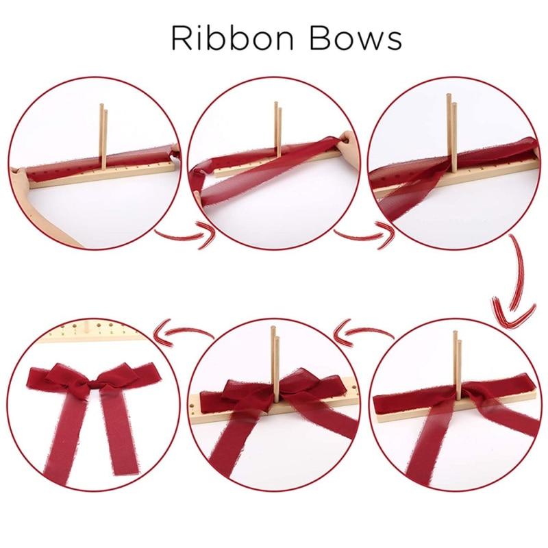Oval Wooden Bow Maker Durable for Crafts Hair Bow Makers Decoration