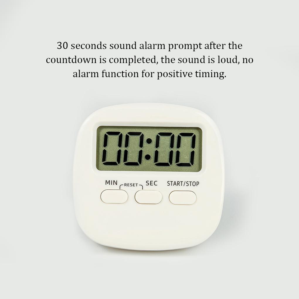 Кухонный таймер с подставкой, обратный отсчет, квадратный для выпечки, будильники для управления временем, обучающие часы для готовки, для дома, спальни, пекарни