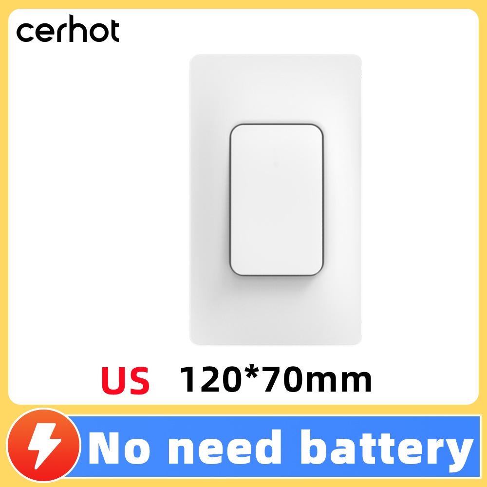 Graffiti Smart Wireless WiFi/ZigBee Remote Control Switch – Battery-Free, Mobile App Timer, Easy Installation.