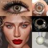 FUNSACHY New Colored Contact Lenses for Eyes 1Pair Brown Natural Eye Lenses Cosmetic Beauty Pupils Yearly Y2K Blue Eye Contacts