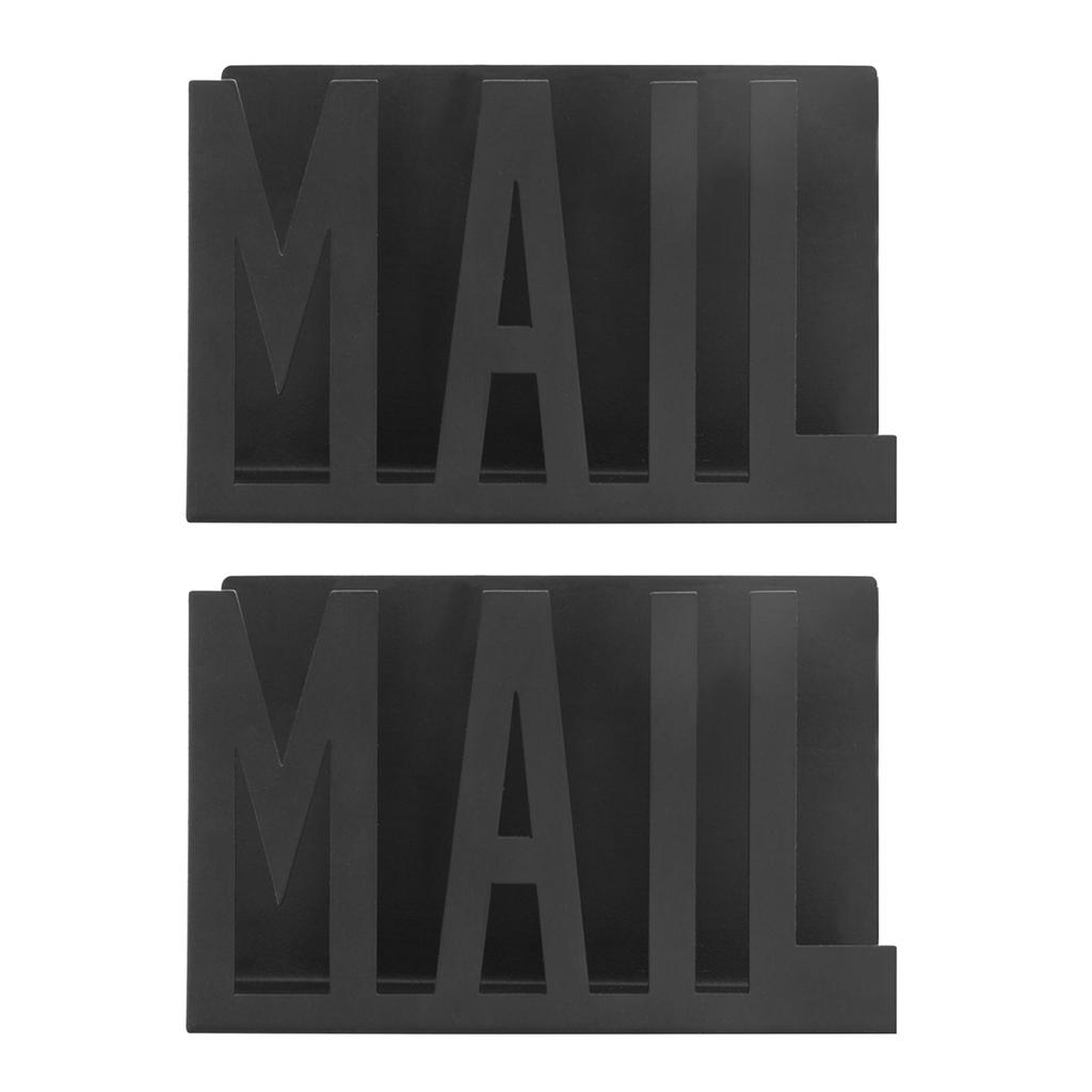 Elegant Iron Mail Sorter Metal Cutout Desktop Envelope Organizer Efficient Document Storage Rack for Home or Office