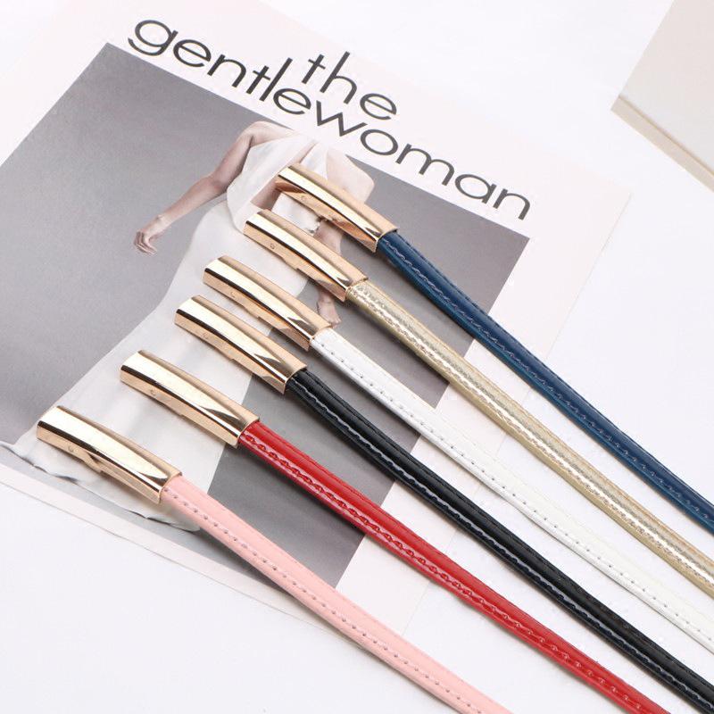 Elastic Adjustable Dress Ladies Waist Belt Slim Women Belt Buckle Skinny Female Belt