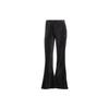 Оригинальные женские черные велюровые расклешенные брюки IT9661
