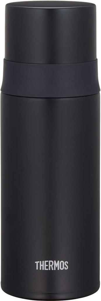 Thermos Water Bottle Stainless Steel Slim Bottle Matte Black 350ml MTBK FFM-351