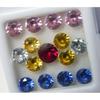 20 Pcs Natural Sapphire Mix Color Round Cut   Best Loose Gemstones Lot