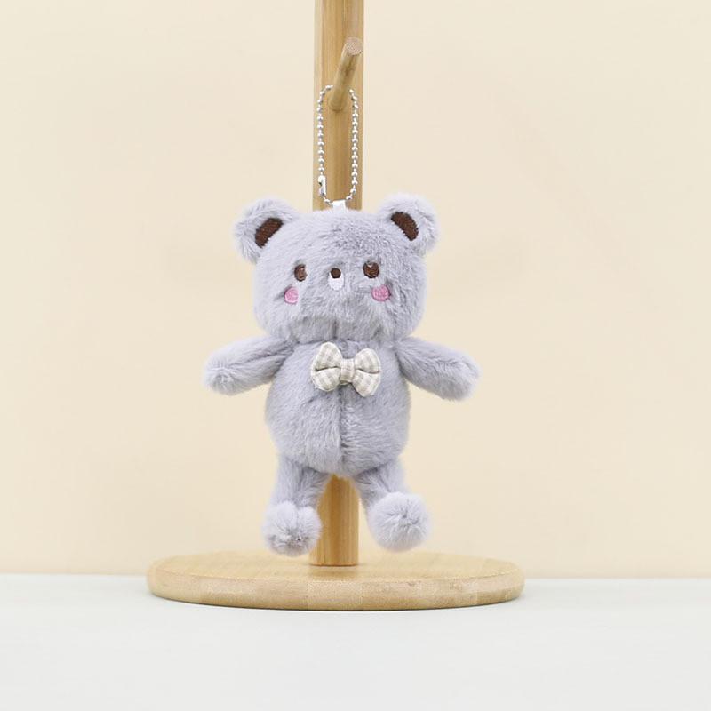 Очаровательный мультяшный брелок в виде плюшевого мишки с милым галстуком-бабочкой для детей и взрослых