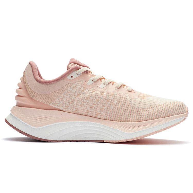 Кроссовки женские Li Ning Yue Ying с низким верхом, амортизирующие, нескользящие, износостойкие, розовые, белые ARHR146-4