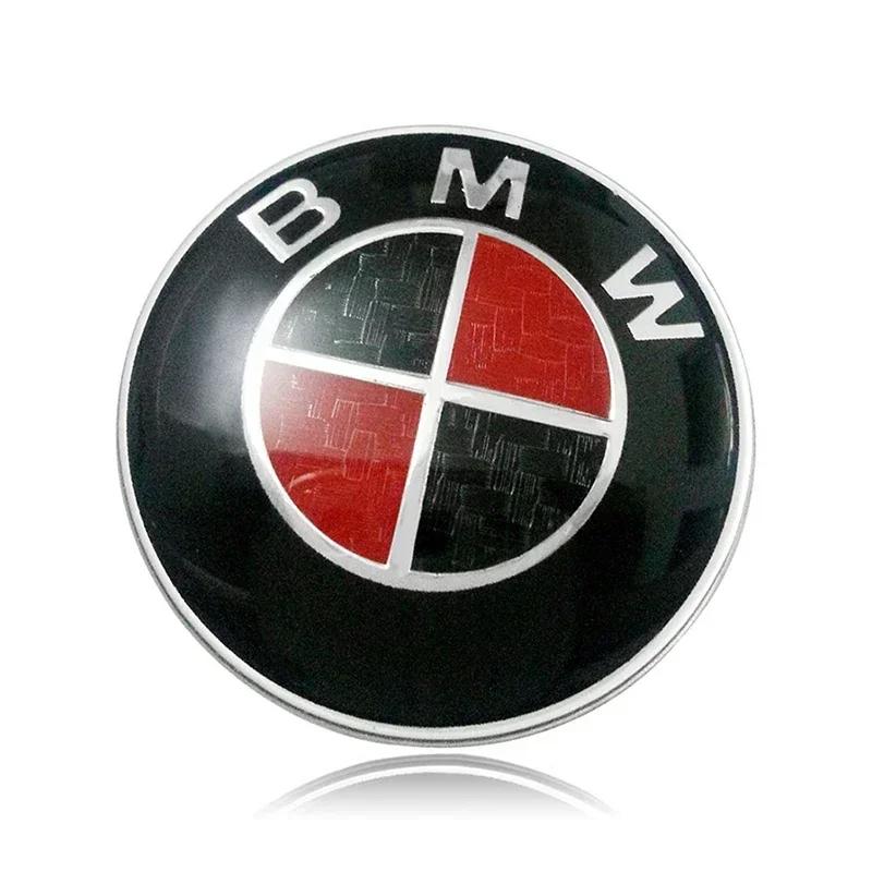 XWQP2 For BMW 74mm 82mm Front Hood Rear Trunk Emblem Badge 45mm Steering Wheel Logo Sticker 56mm 68mm Wheel Center Caps For BMW Access