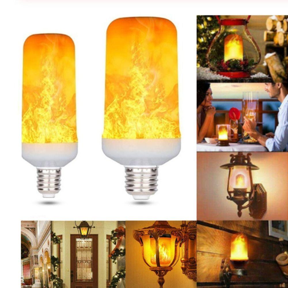 Waterproof LED Flicker Flame Light Bulb E27 Simulated Burning Lamp Dynamic Flame Bulb Easter