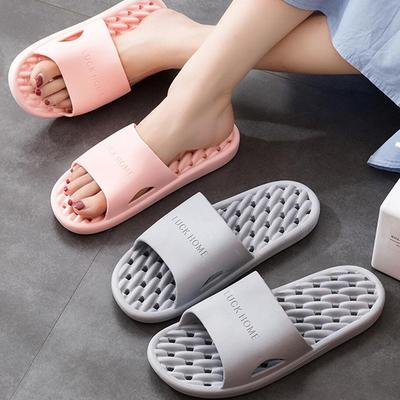 Тапочки для ванной Нескользящие Простые Однотонные Тапочки для душа с отверстиями Пара ПВХ el Тапочки для женщин и мужчин