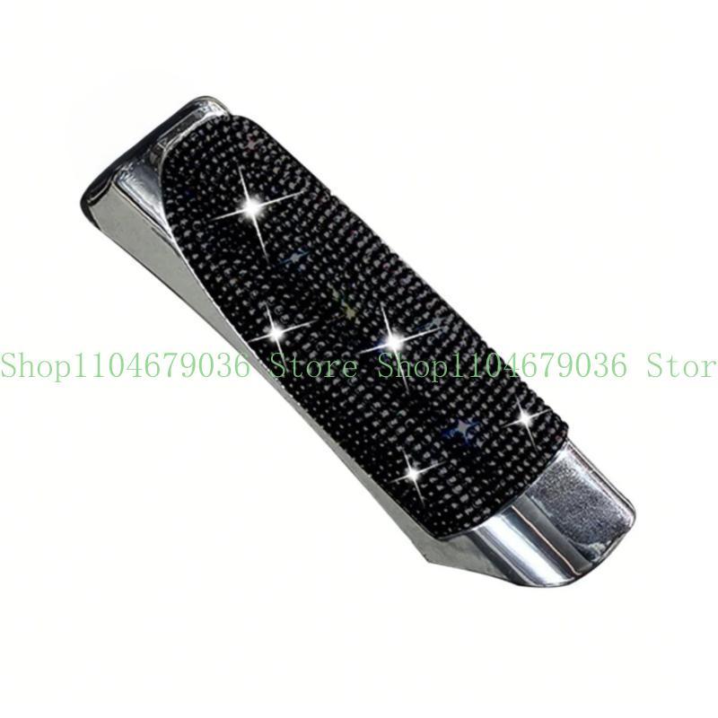 652F Sparkling for Galaxy In Your Hand Car Handbrake Grips Cover Fancy Interior Accessory for Rhinestone Parking Handle Cover