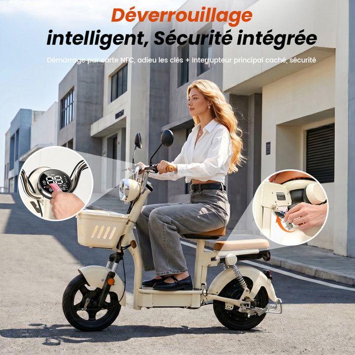 Trottinette Électrique Avec siège pour Adultes 14" AgileRide AE-B4, Grand Autonomie 90-100 KM, Batterie 48V 20Ah, Moteur 1200W