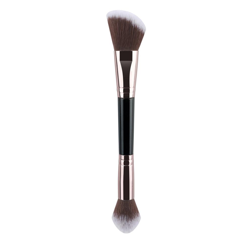 Single double head makeup brush, foundation brush, soft hair trimming brush, loose powder brush, flame brush, multi-functional beauty tool