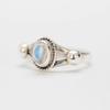 Moonstone Gemstone Ring, Solid 925 Sterling Silver Ring, Promise Ring, Stackable Ring, Women Ring, Christmas Valentine Gift