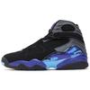 Air Jordan 8 Retro 'Aqua' 2015 (Unisex) Black / True Red-Flint Grey-Bright Concord Vintage Basketball Shoes 305381 025