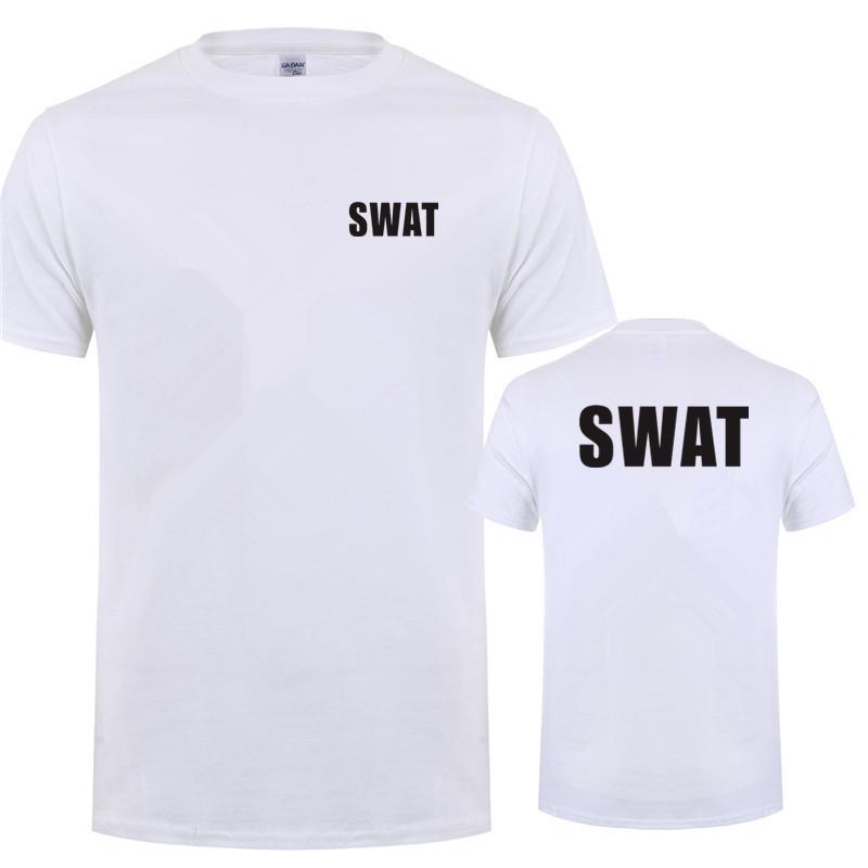 Swat T Shirt Summer New Clothing Cotton Casual Short Sleeve Unisex T Shirts Hip Hop Swat Tees Tops Ot035