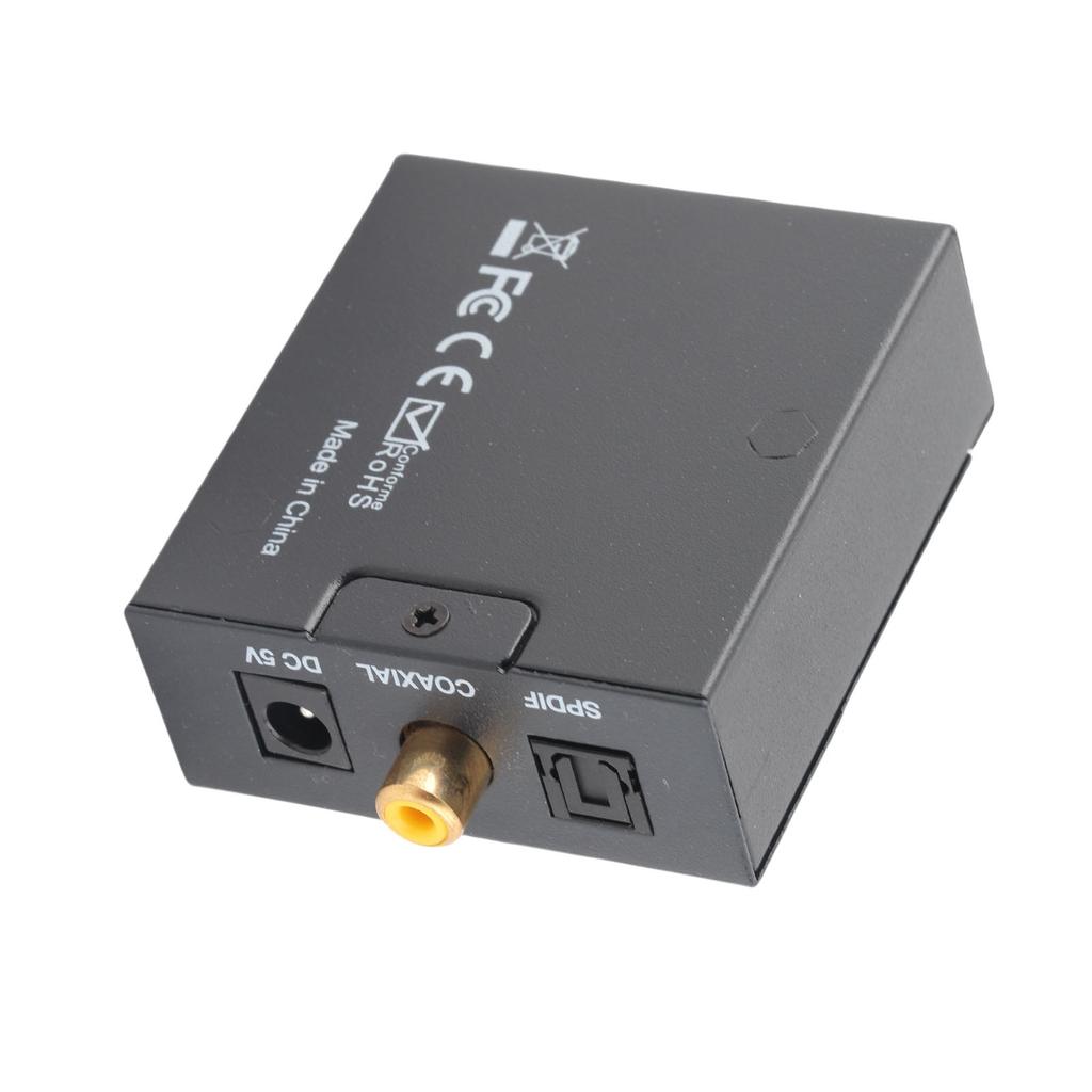 Digital to Analog Sound Converter Professional Noise Reduction Distortionless Digital Sound Adapter for Home Theatre
