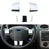 For Ford Focus 2 MK2 2005 - 2011 Steering Wheel Trim 3Pcs Steering Wheel Buttons Panel Cover Decoration Sticker Accessories