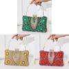 Luxe Ladies Evening Bag With Sparkling Rhinestones For Weddings And Gala Events