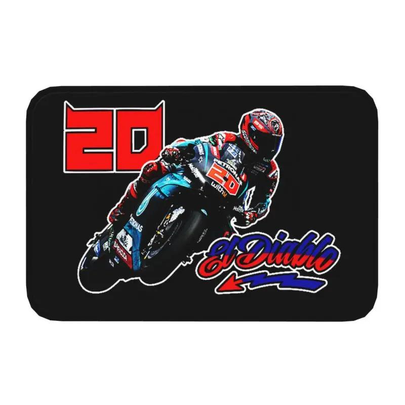 Fabio Quartararo Front Door Mat Anti-Slip Outdoor Absorbent Doormat Kitchen Balcony Entrance Rug Carpet