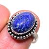 Lapis Lazuli Gemstone 925 Sterling Silver Jewelry Ring Size 7
