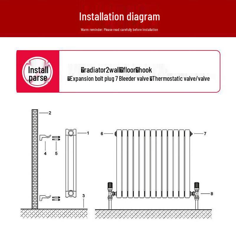 Minggu Steel-Aluminum Wall-Mounted Radiator