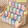 Acrylic Organizer Pen Holder Clear Marker Storage Desk Pencil Holder Organizer Makeup Brush Holder Divider Stationery Organizer