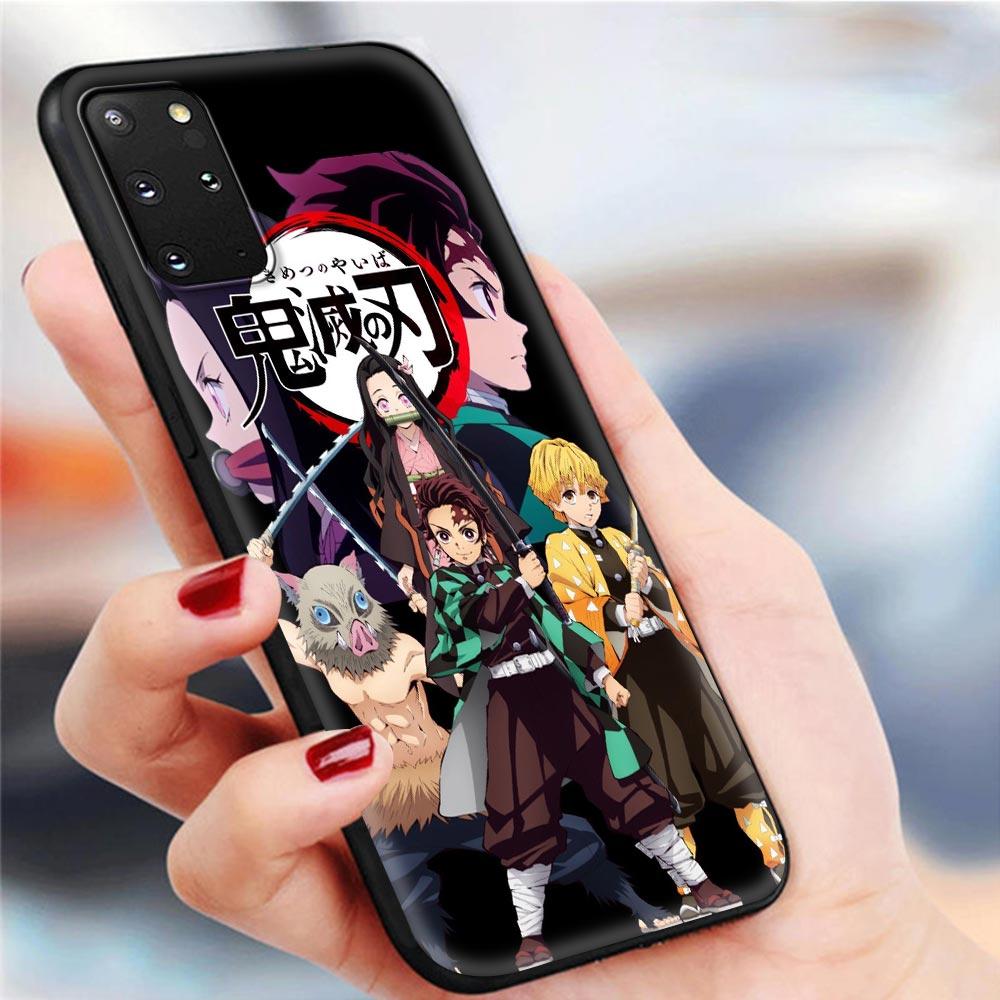 Чехлы для телефонов Demon Slayer Kimetsu No Yaiba для Samsung Galaxy S10 S20 FE S20 Ultra 5G S8 S9 Plus S10 Lite S20 + S7 Мягкий корпус из ТПУ