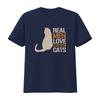 Cat Dad T Shirt Owner Bengal Real Men Love Cats  vintage Washed designer clothes Stylish homme Casual Breathable Unisex