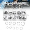 Retaining Ring Storage 100pcs 304 Stainless Steel Assortment