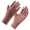 Warm Gloves Women's Autumn and Winter German Velvet Thin Windproof and Cold Leakage Finger Touch Screen Outdoor Sports Driving Cycling Gloves
