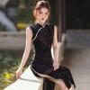 Sleeveless national style new Chinese long cheongsam improved young 1011 new women's high-end retro dress summer