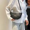 Bow Personality Weaving 2025 Trend New Casual Fashion Crossbody One Shoulder Small Square Women's Bag