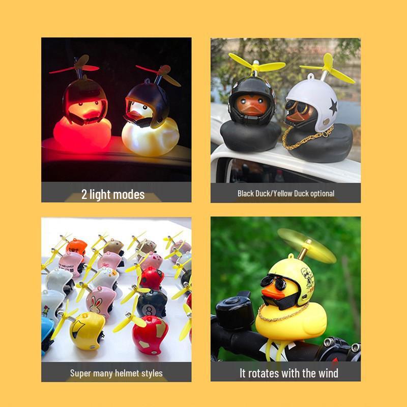 Wind-Resistant Electric Yellow Duck Dashboard Ornament