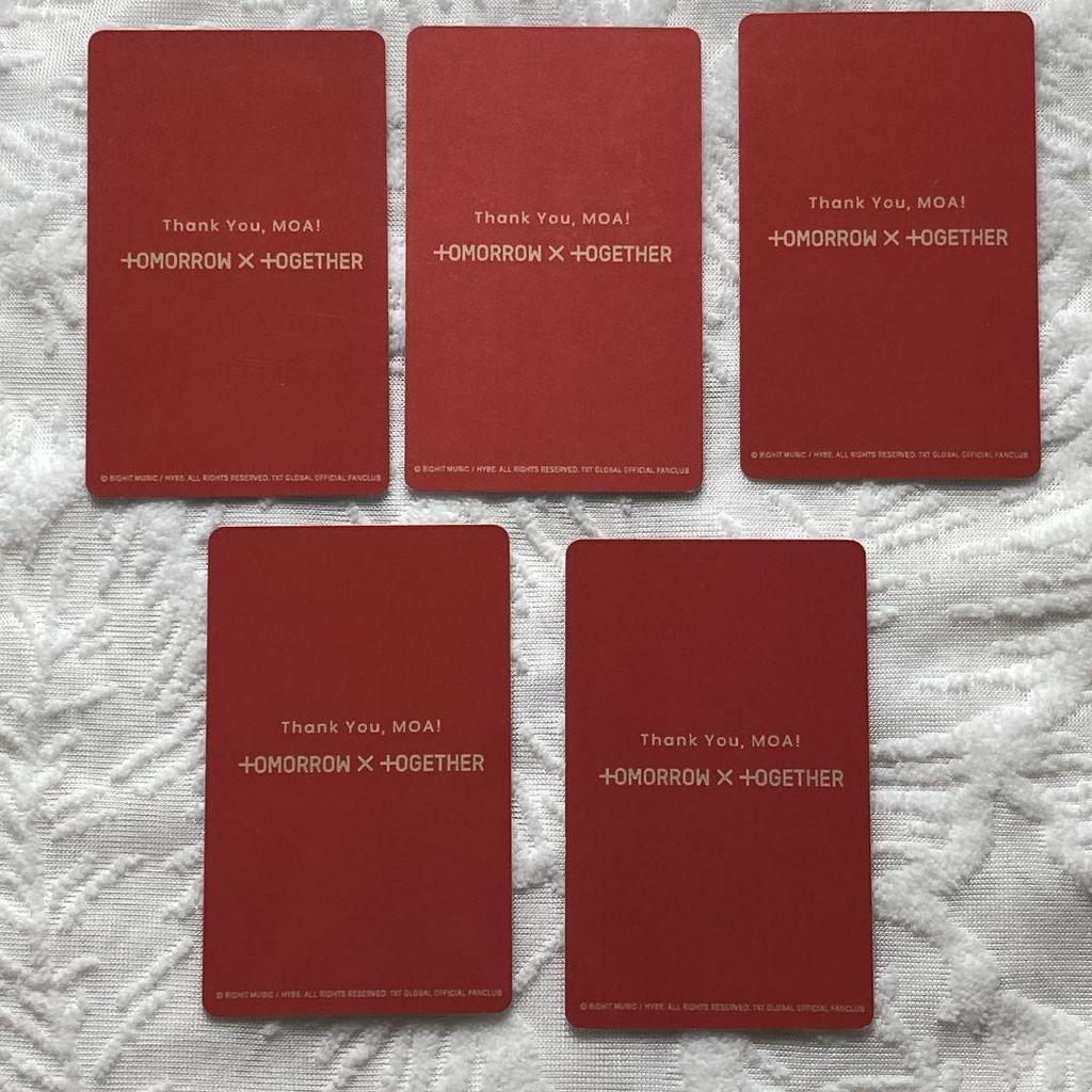 [USED] TXT MOAZONE FC Bonus: 5 trading cards for all members