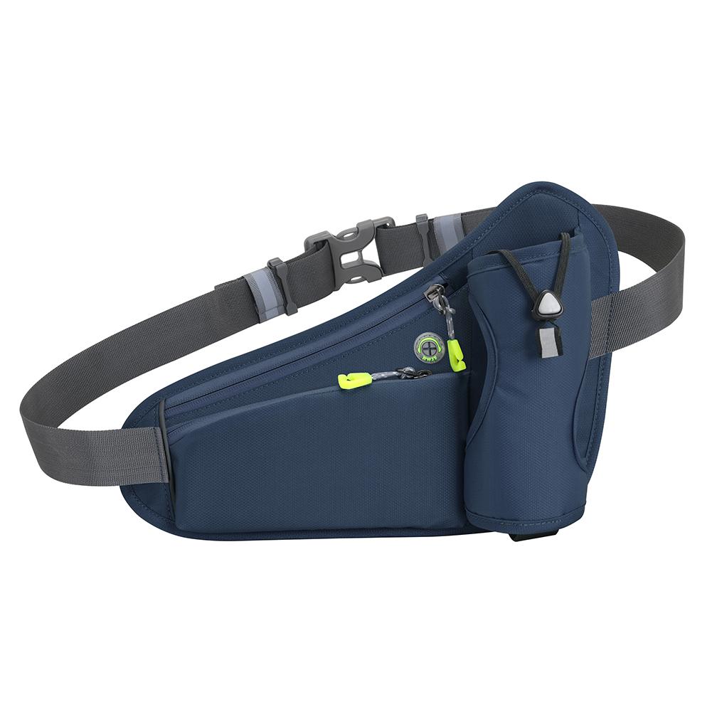 Sport Waist Pack Reflective Hydration Belt Pack Large Capacity Water Bottle Holder Bag Multifunction for Running Cycling
