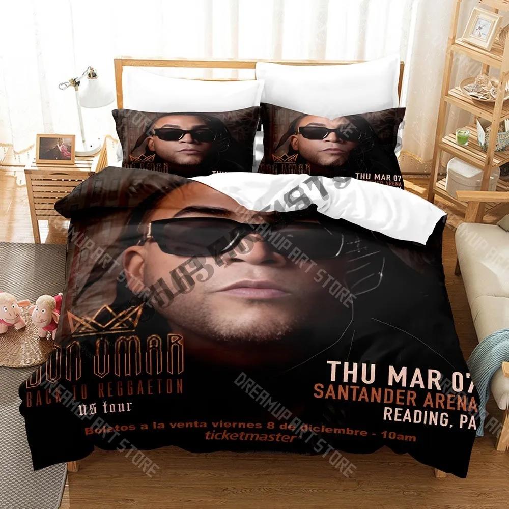 3D Print Don Omar Bedding Set Single Twin Full Queen King Size Bed Set Adult Kid Bedroom Duvetcover Sets Print Anime Bed Sh
