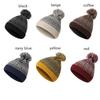 Unisex Womens Winter Warm Pom Pom Hat Cable Bobble Hat Pom Wooly Cap Knitted Beanie Cap