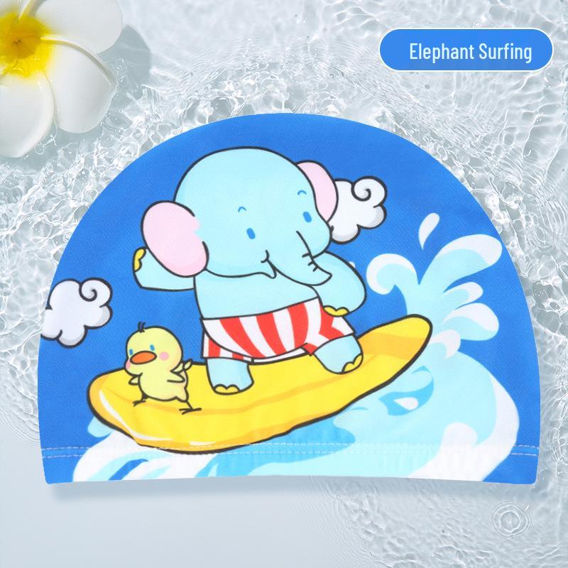 Children's Cartoon Ear-Protective Swim Cap - Cute, Comfy, and Secure for Boys and Girls